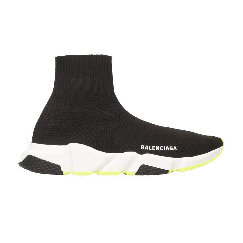 Balenciaga Women's Speed Sneaker Black Fluo Yellow