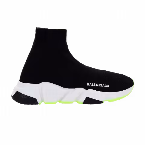 Balenciaga Wmns Speed Sneaker 'Black Neon Yellow'
