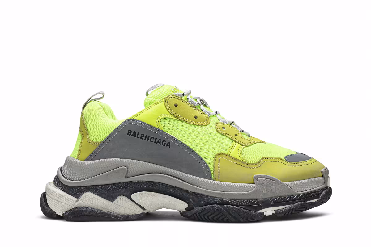 Balenciaga Triple S Sneaker Yellow 2019 2019, view 2