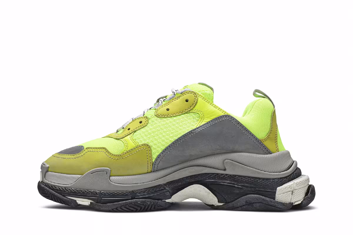 Balenciaga Triple S Sneaker Yellow 2019 2019, view 4