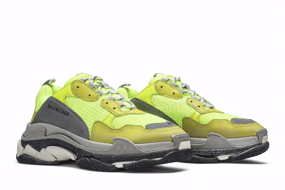 Balenciaga Triple S Sneaker Yellow 2019 2019, view 9