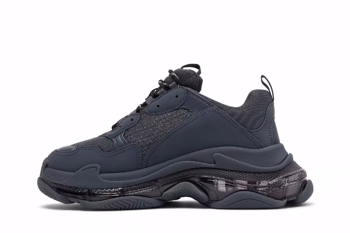 Balenciaga Triple S Sneaker Clear Sole - Ombre Blue, view 4