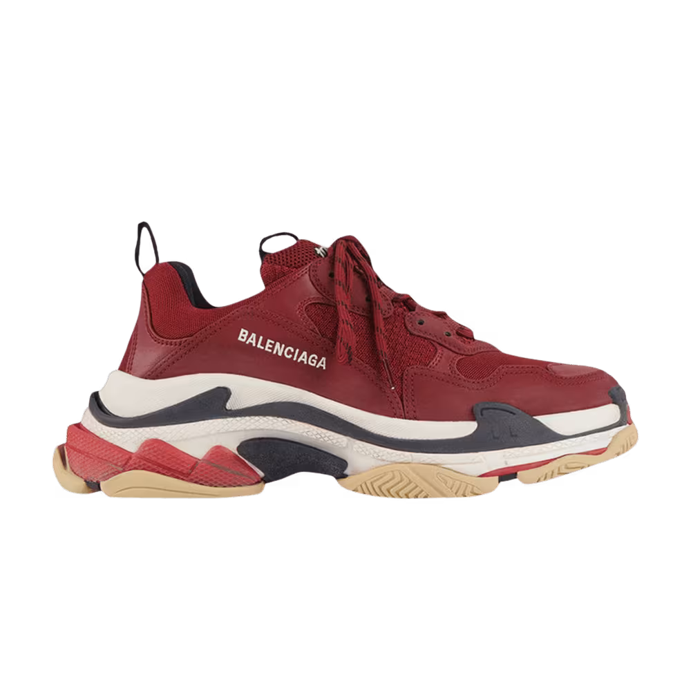 Balenciaga Women's Triple S Sneaker Burgundy