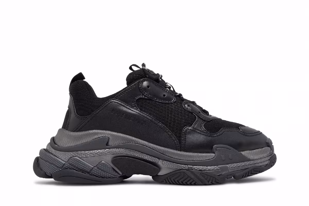 Balenciaga Triple S Sneaker Black, view 2