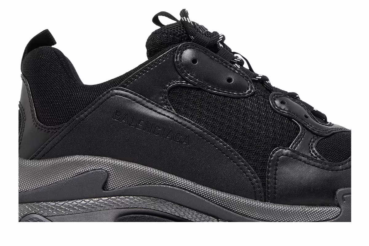 Balenciaga Triple S Sneaker Black, view 3