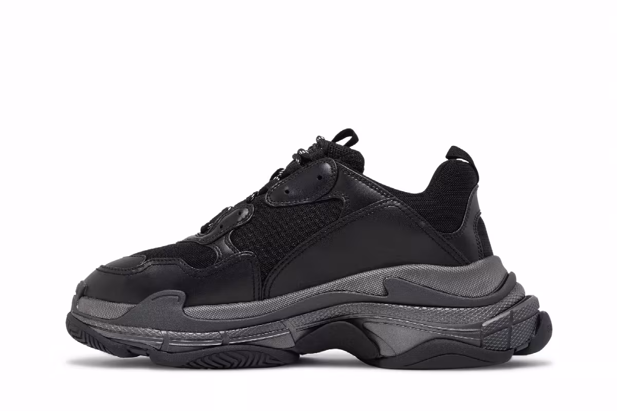 Balenciaga Triple S Sneaker Black, view 4