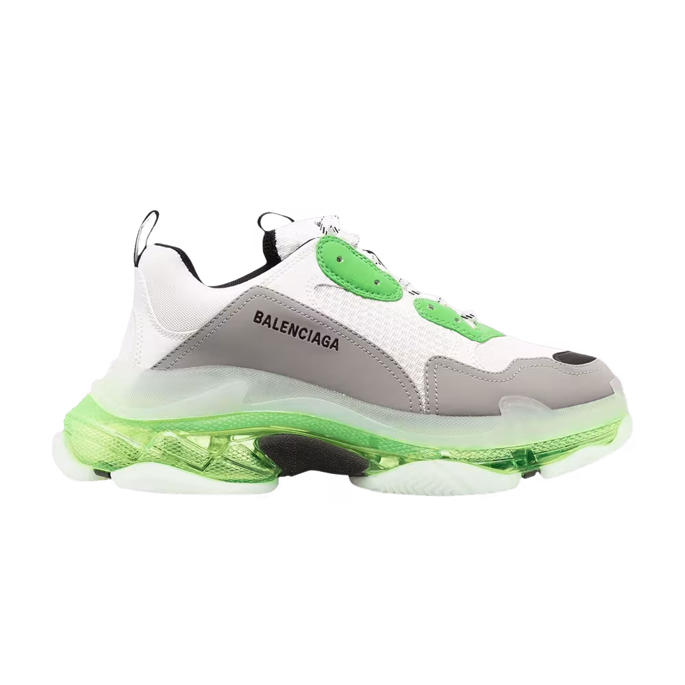 Balenciaga Triple S Sneaker Clear Sole - White Green
