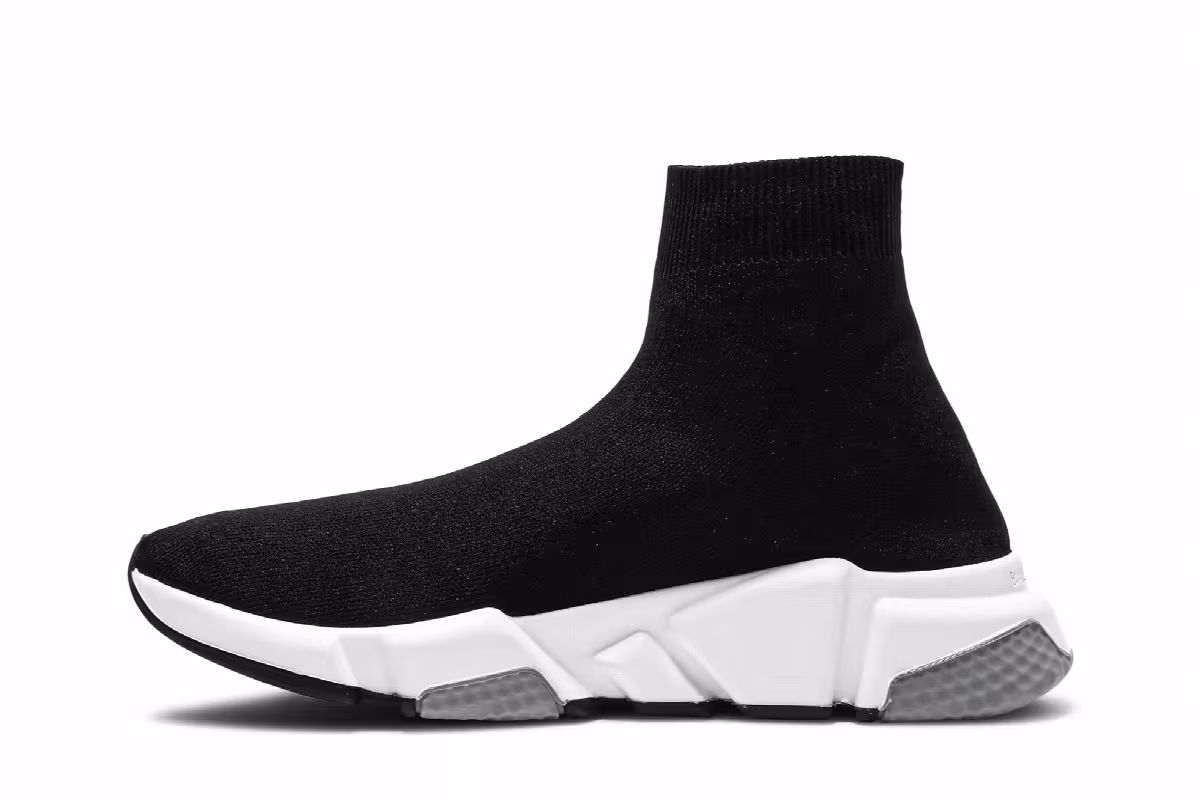 Balenciaga Women's Speed Trainer Black Grey, view 4