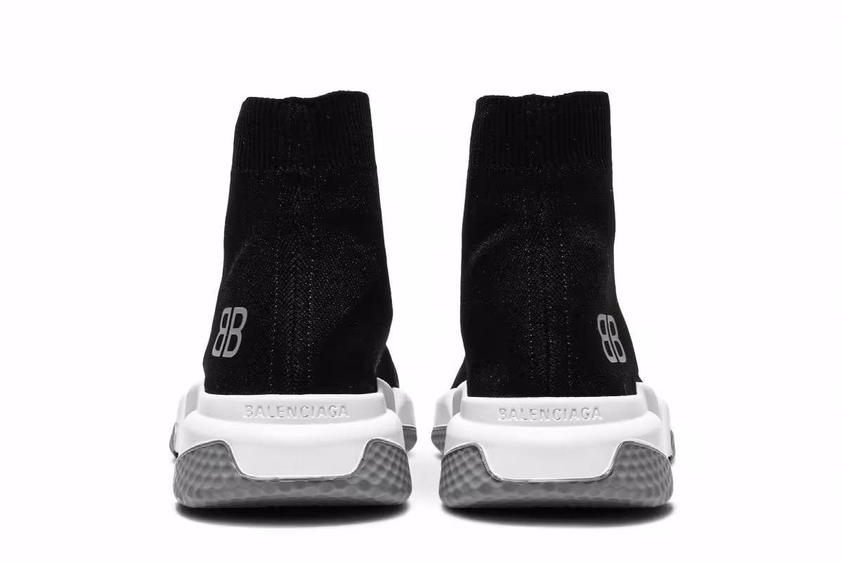 Balenciaga Women's Speed Trainer Black Grey, view 7