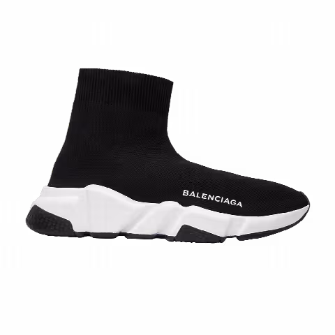 Balenciaga Wmns Speed Trainer Mid 'Black White Black'
