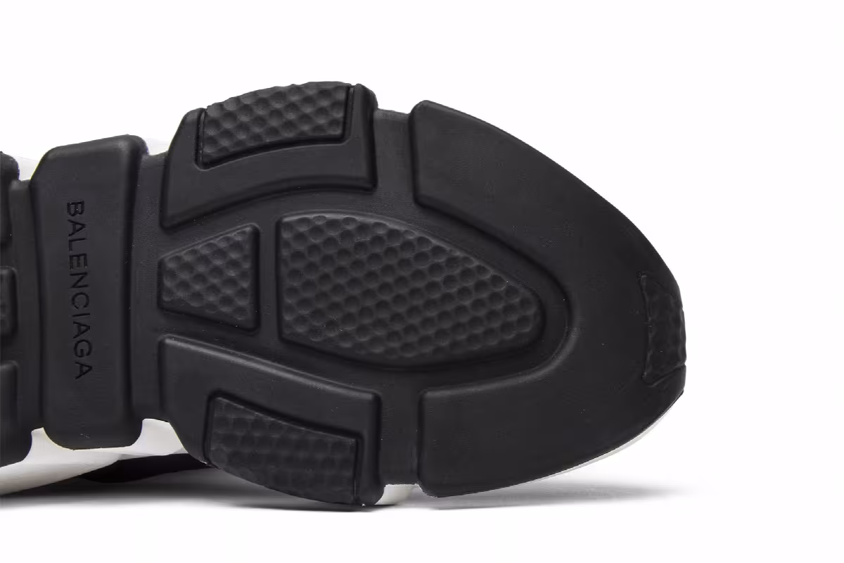 Balenciaga Women's Speed Trainer Mid Black White Black, view 6