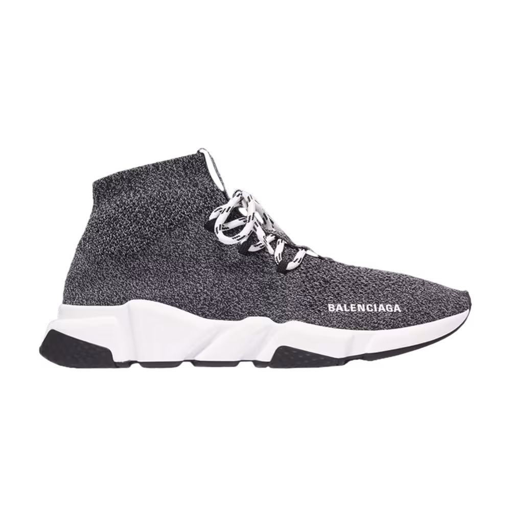 Balenciaga Speed Lace Up Trainer Noir Blanc