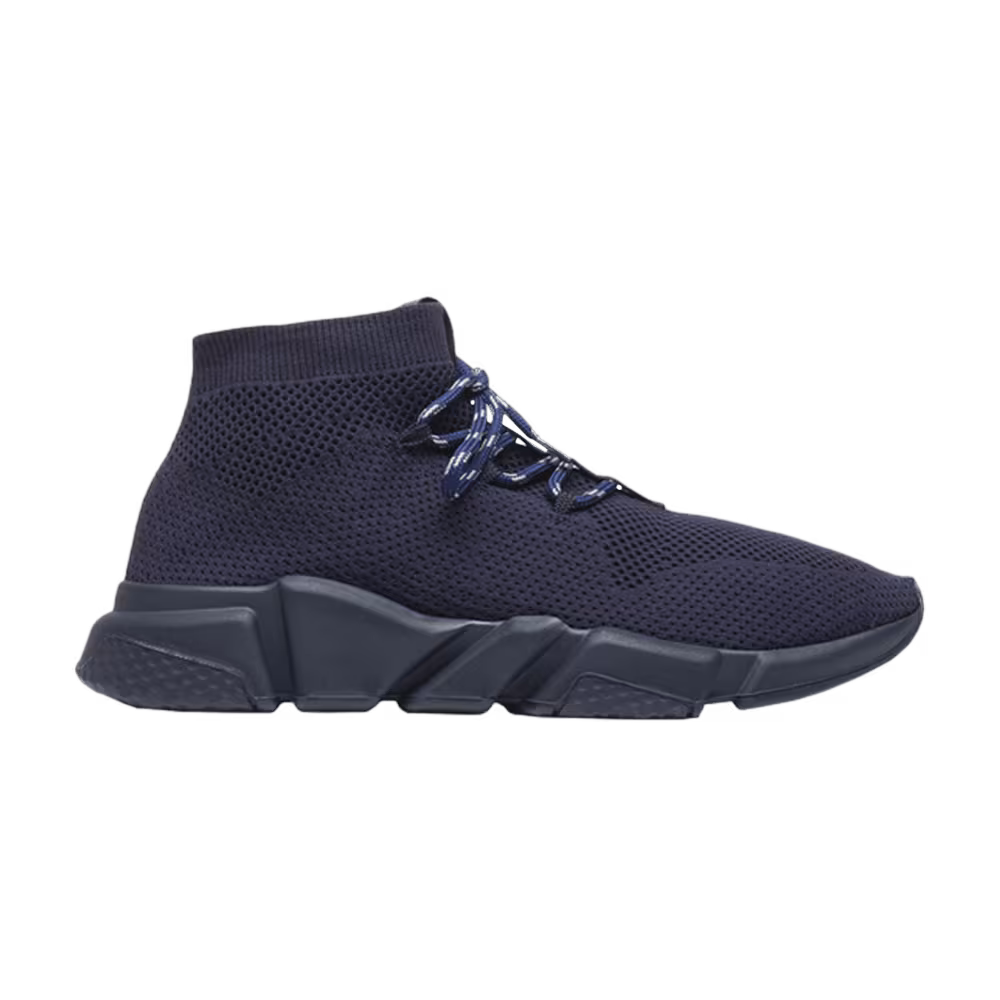 Balenciaga Speed Trainer Lace Up Navy 2018