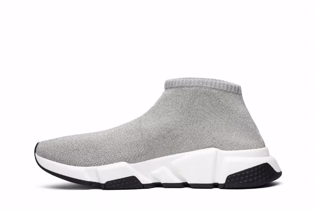 Balenciaga Women's Speed Trainer Low Silver, view 4