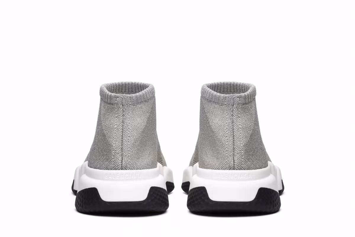 Balenciaga Women's Speed Trainer Low Silver, view 7