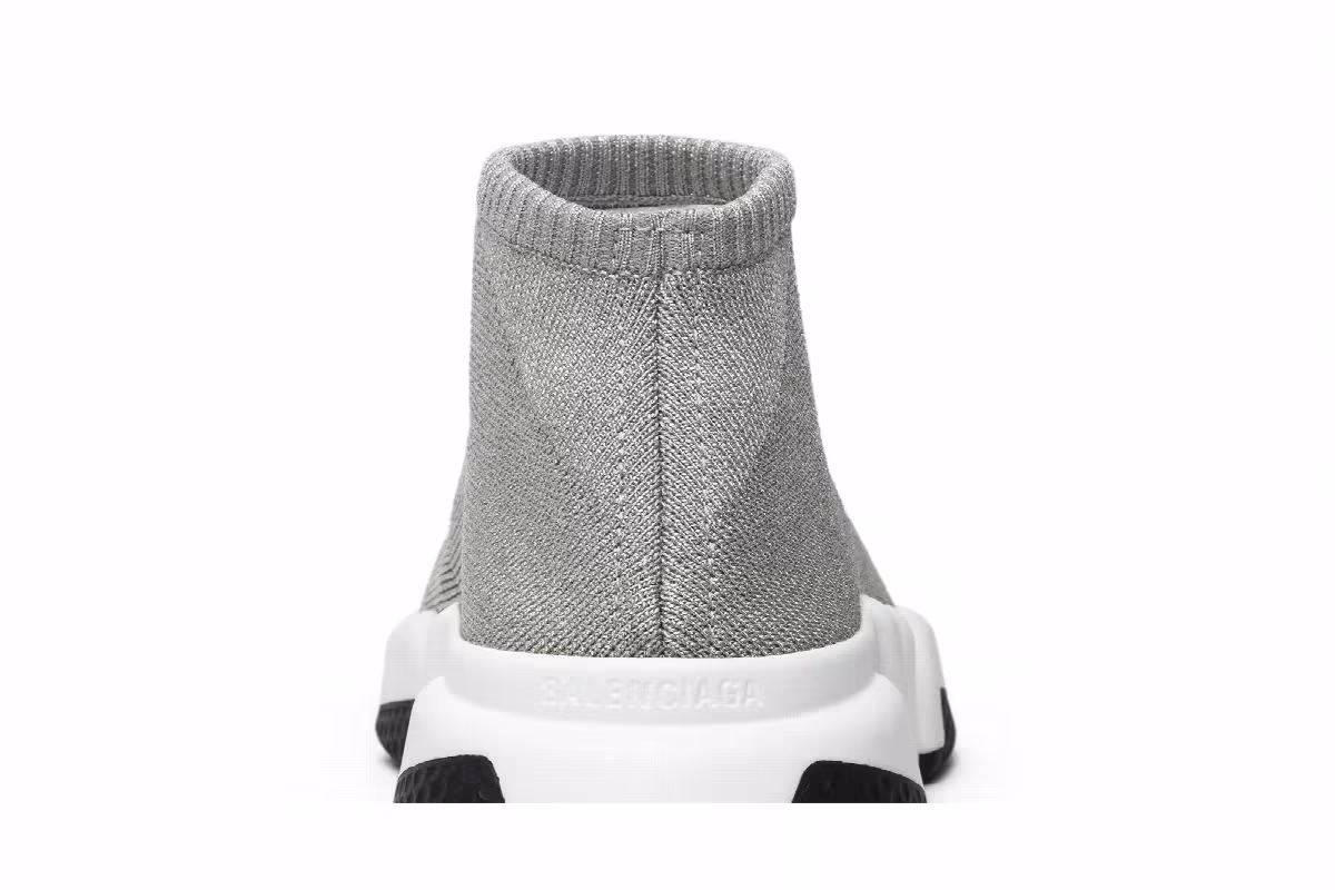 Balenciaga Women's Speed Trainer Low Silver, view 8