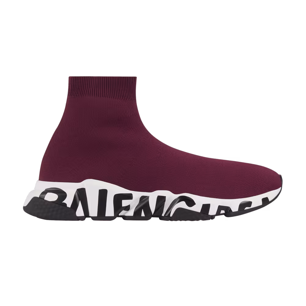Balenciaga Women's Speed Trainer Midsole Graffiti - Purple