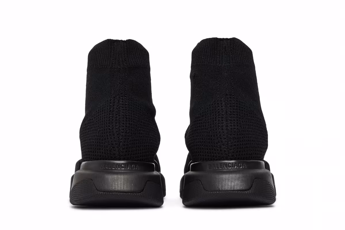 Balenciaga Speed 2 Lace Up Trainer Black, view 7