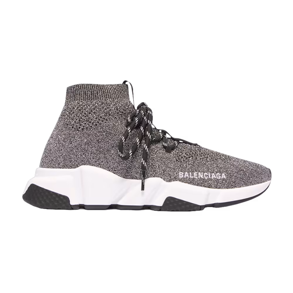 Balenciaga Women's Speed Lace Up Trainer Black Cristal