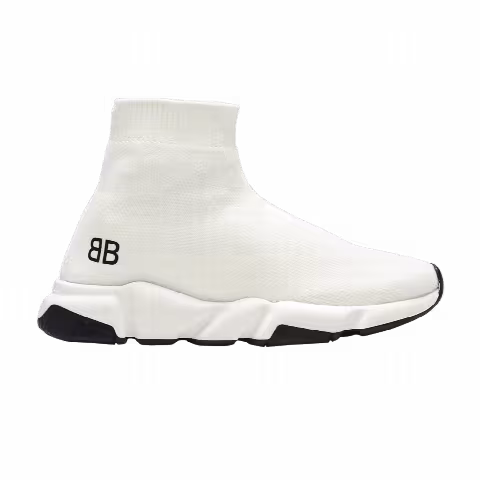 Balenciaga Speed Trainer Mid Kids 'White Black'