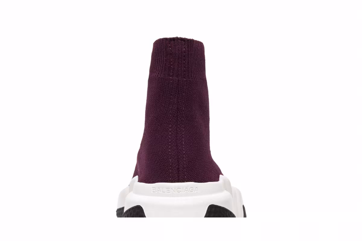 Balenciaga Women's Speed Trainer Mid Red, view 8