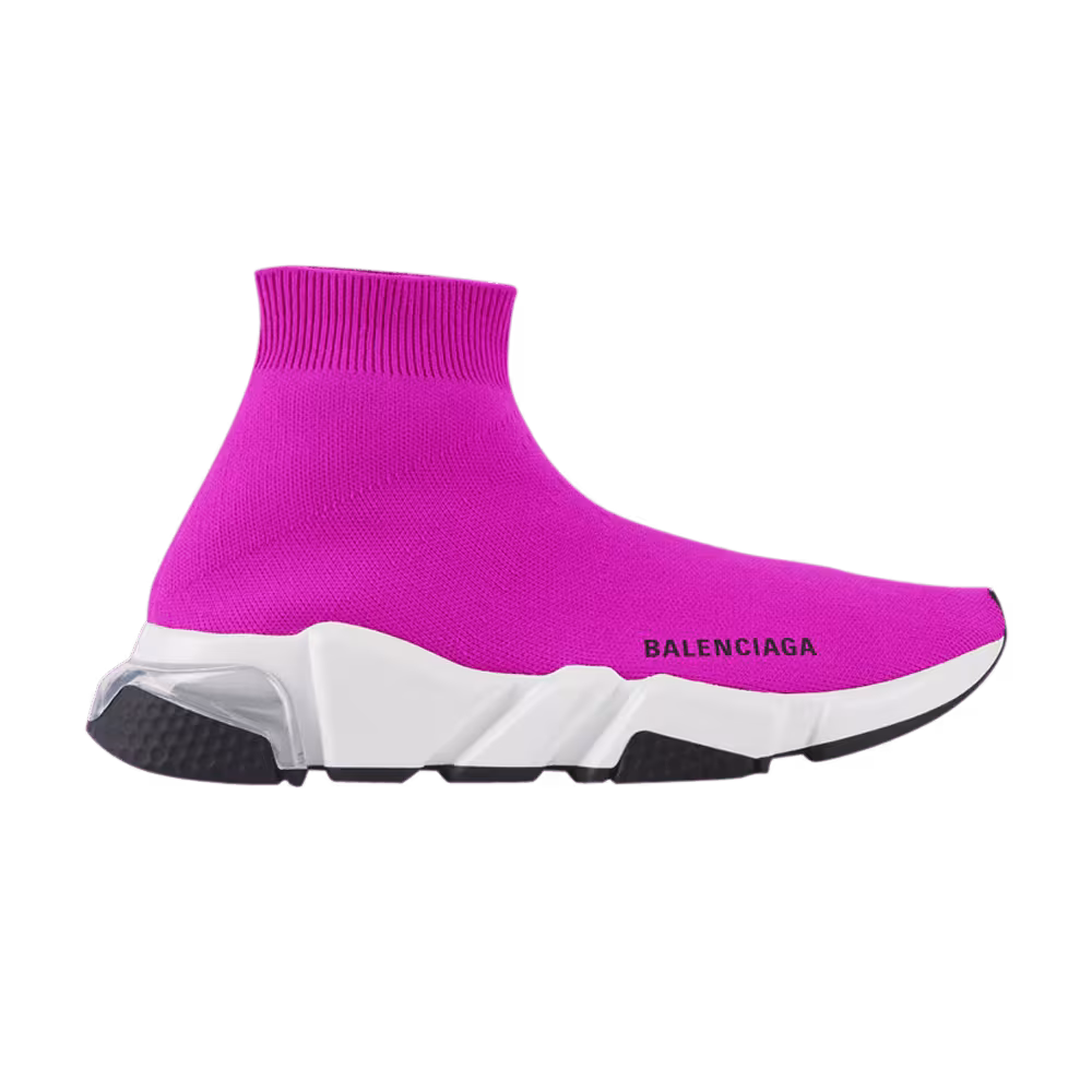 Balenciaga Women's Speed Clear Sole Trainer Fuchsia
