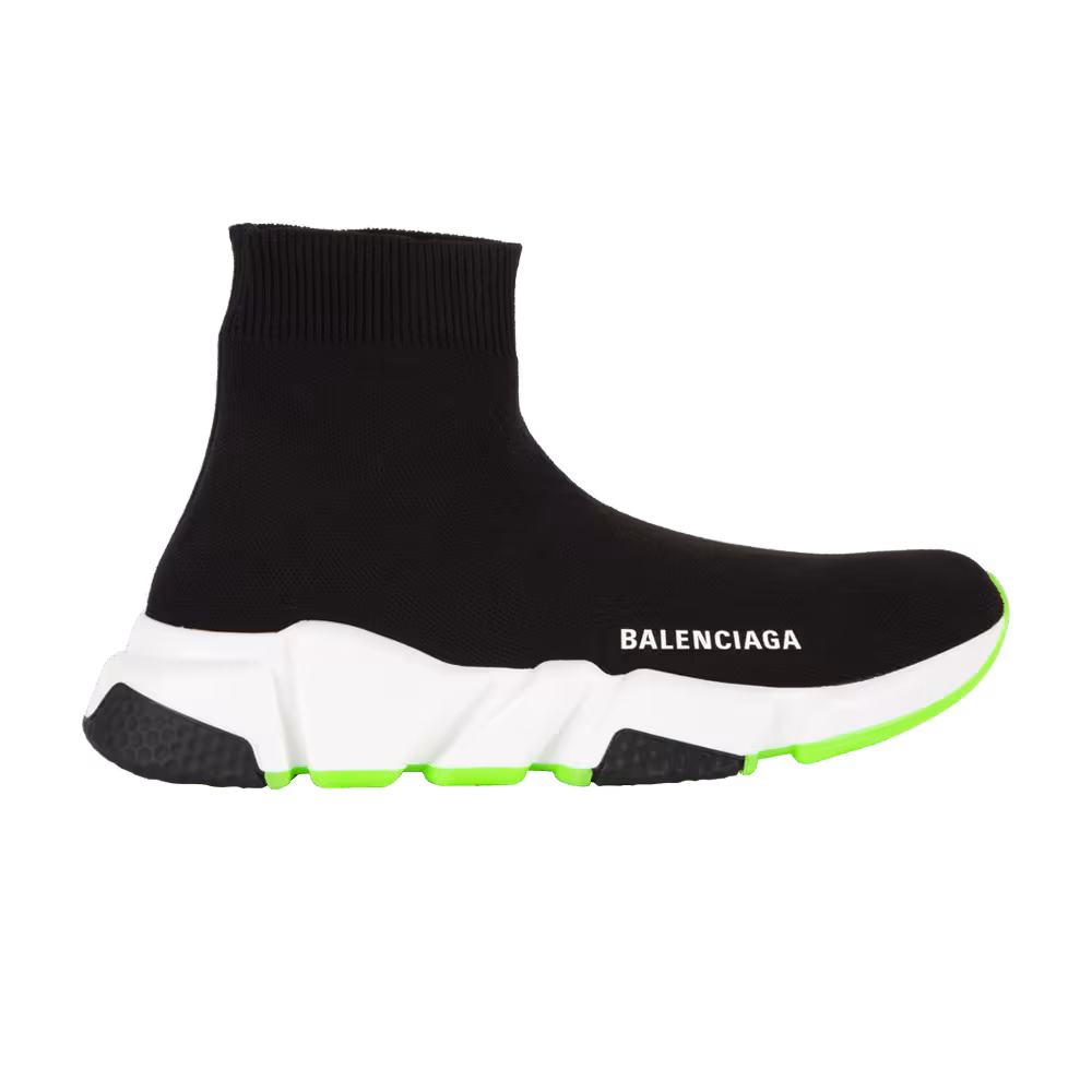 Balenciaga Women's Speed Trainer Black White Green