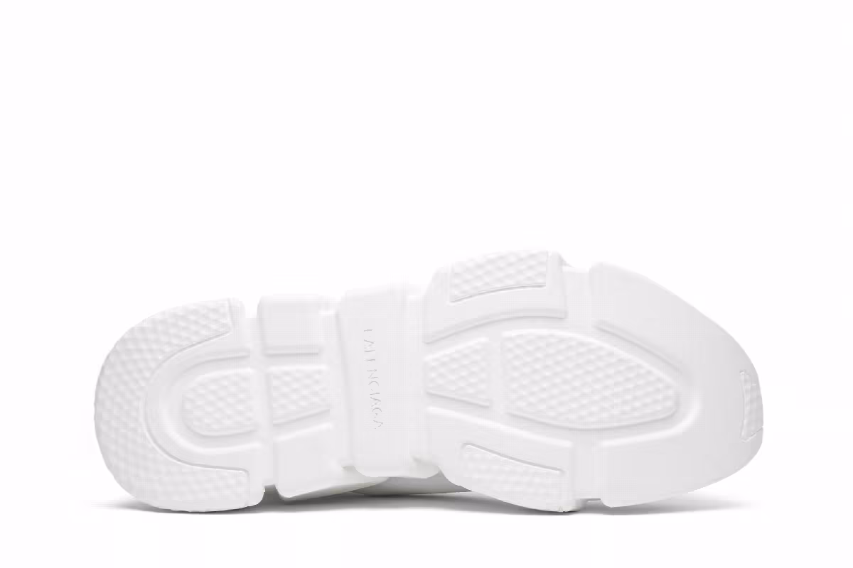 Balenciaga Women's Speed Trainer Mid Triple White, view 5