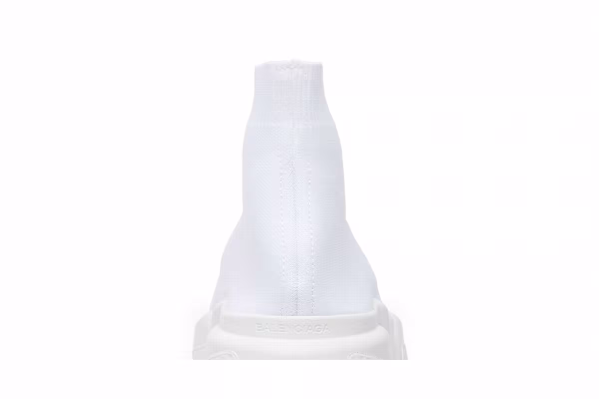 Balenciaga Women's Speed Trainer Mid Triple White, view 8