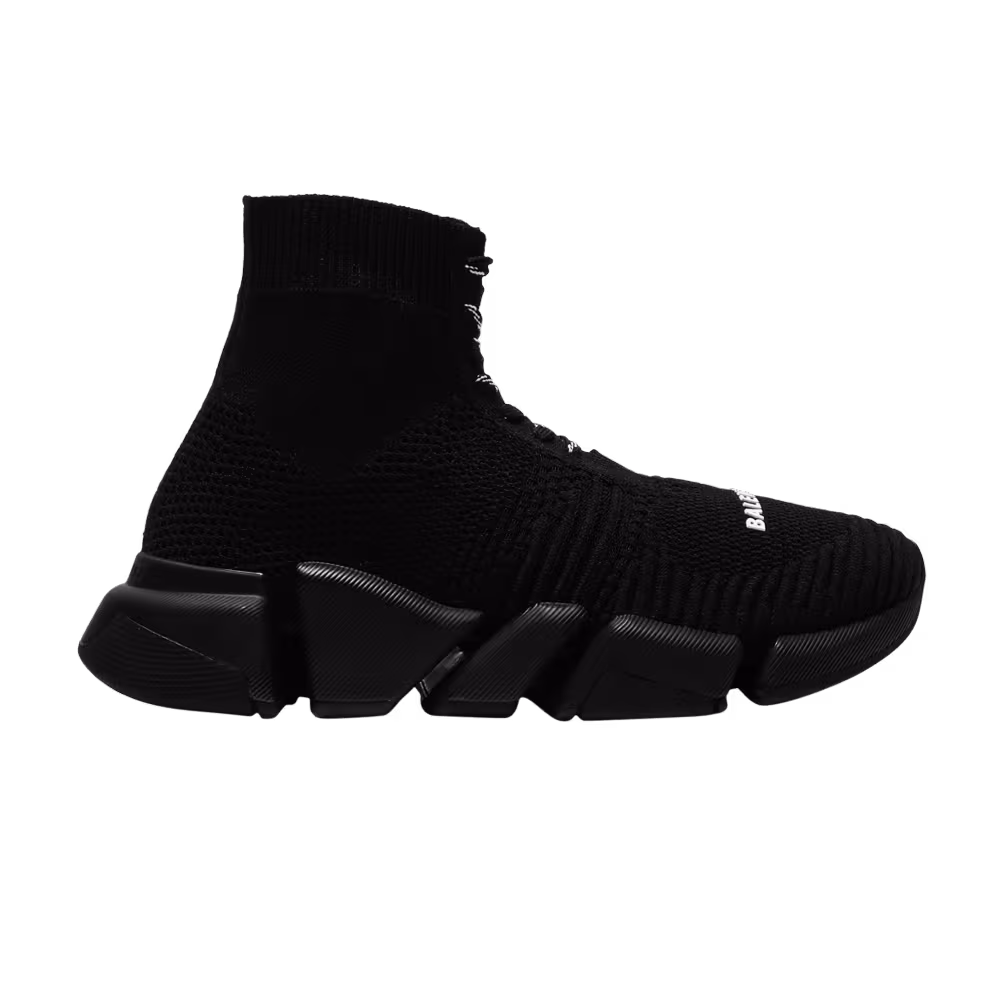 Balenciaga Women's Speed 2.0 Lace Up Trainer Black