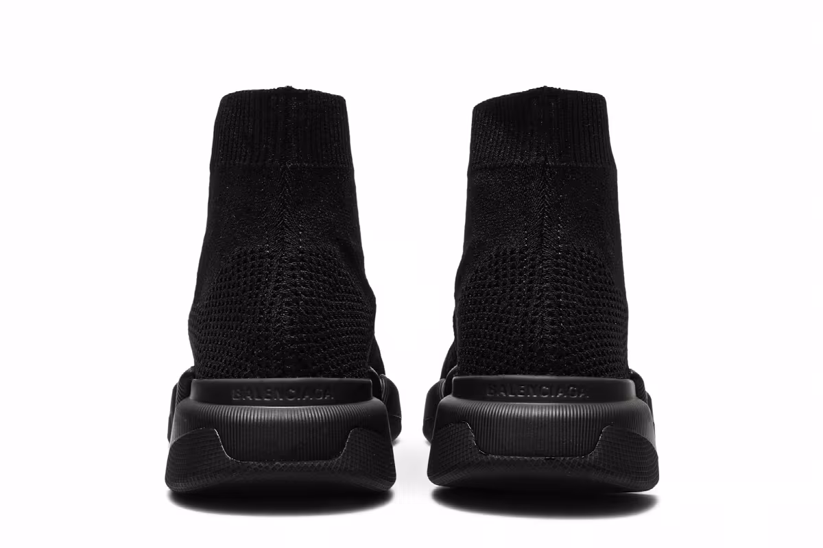Balenciaga Women's Speed 2.0 Lace Up Trainer Black, view 7