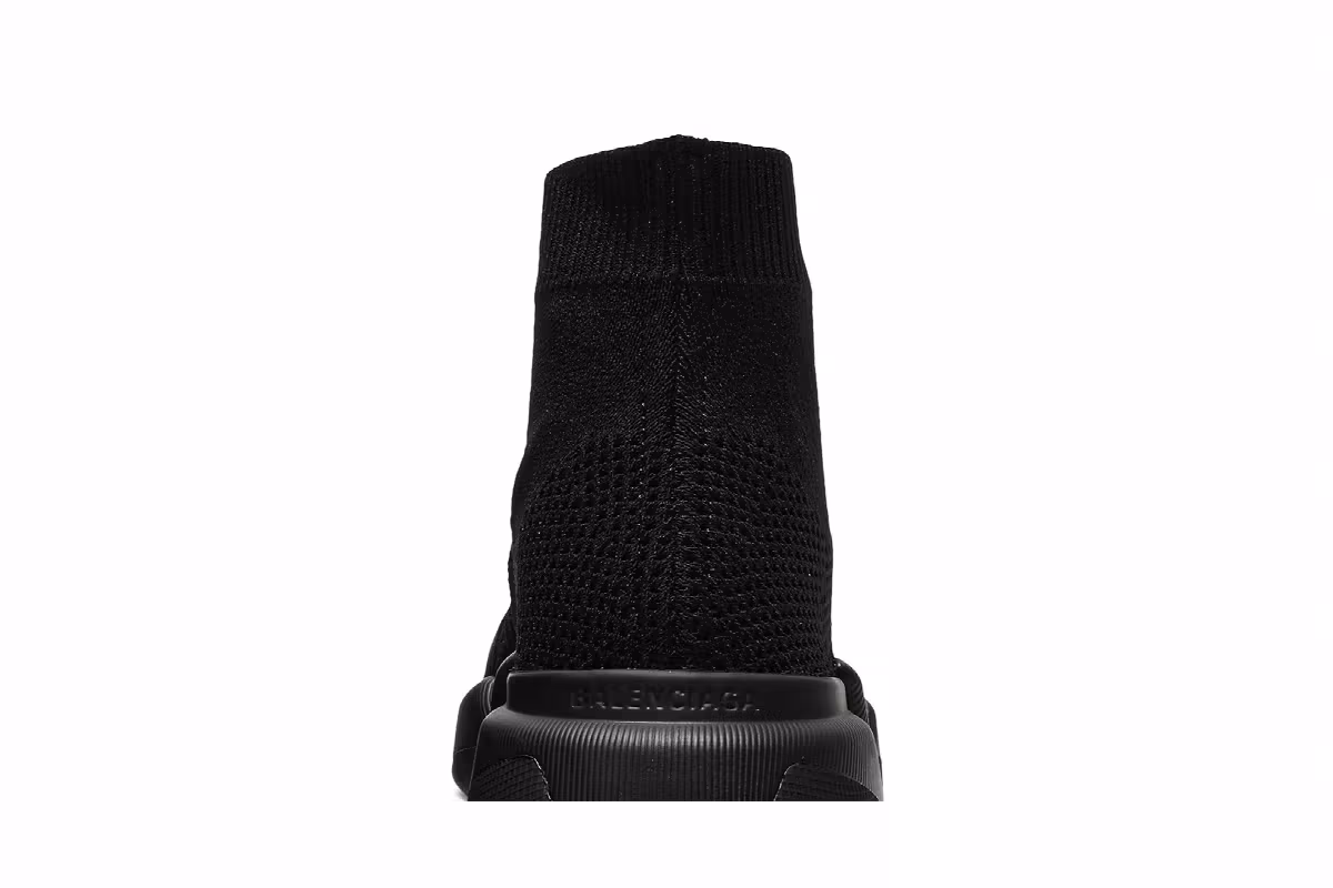 Balenciaga Women's Speed 2.0 Lace Up Trainer Black, view 8