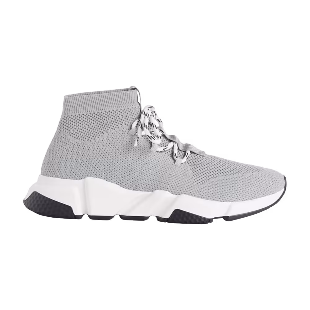 Balenciaga Women's Speed Trainer Mid Lace Up Grey