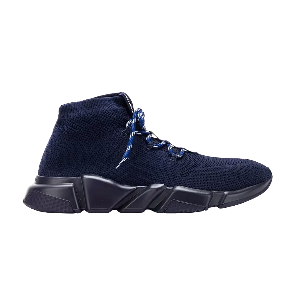 Balenciaga Speed Trainer Lace Up Blue Marine