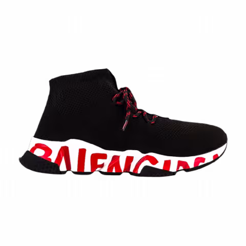 Balenciaga Speed Lace-Up 'Graffiti - Black Red'