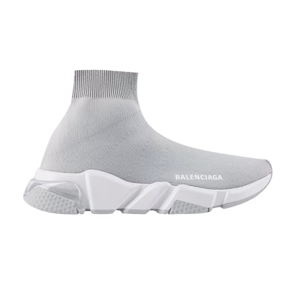 Balenciaga Speed Trainer Clear Sole - Grey