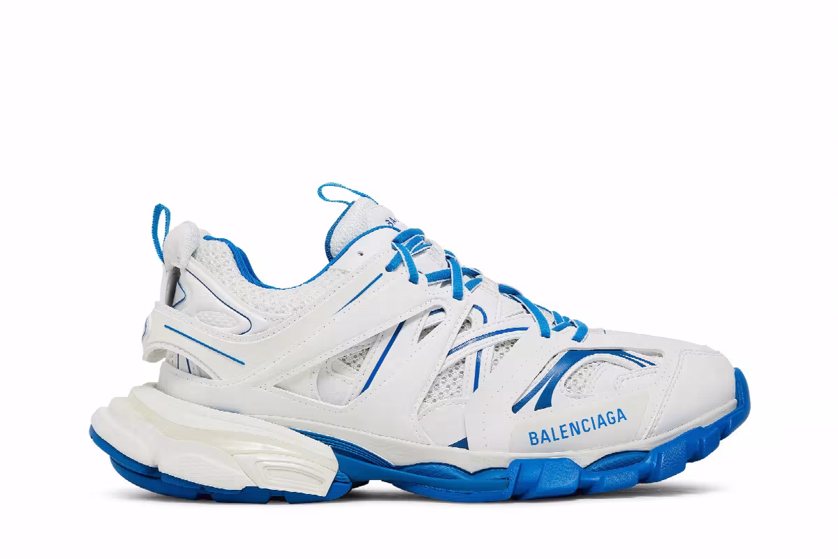 Balenciaga Track Sneaker White Blue, view 2