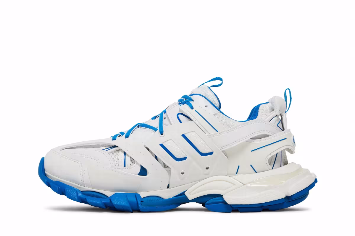 Balenciaga Track Sneaker White Blue, view 4