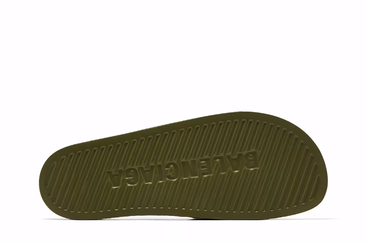 Balenciaga Pool Slides Khaki, view 5
