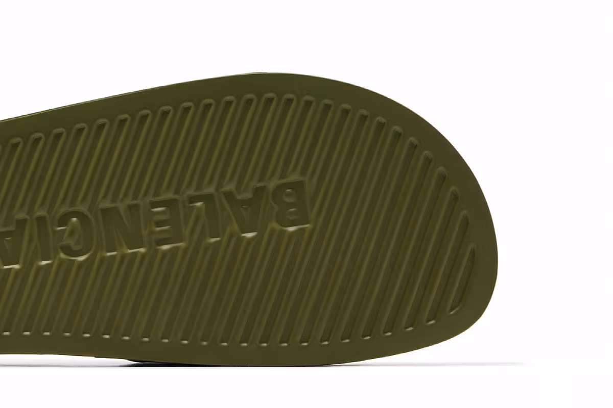 Balenciaga Pool Slides Khaki, view 6