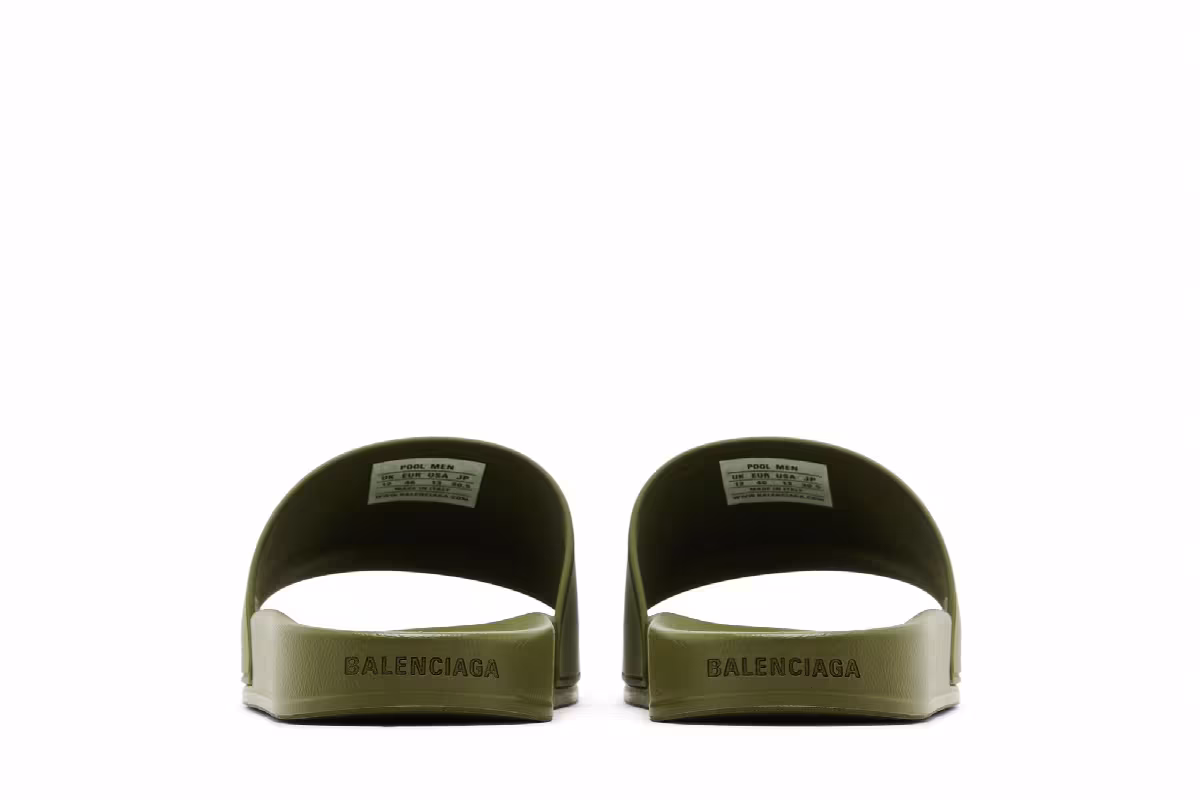 Balenciaga Pool Slides Khaki, view 7