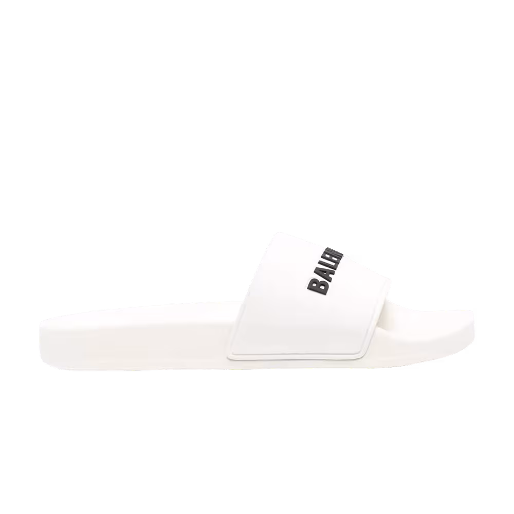 Balenciaga Pool Slides Eggshell