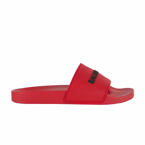 Balenciaga Pool Slides 'Red Black'