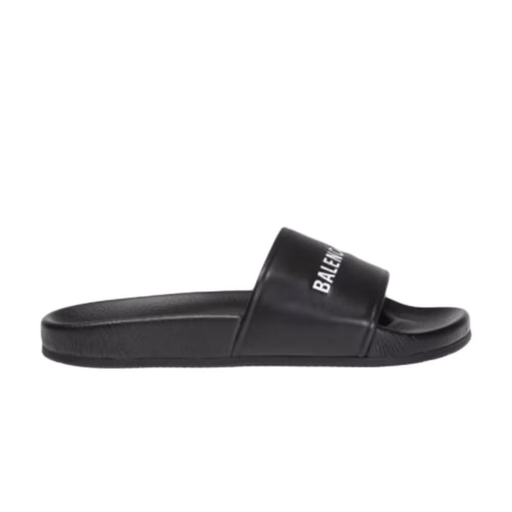 Balenciaga Logo Slide Black