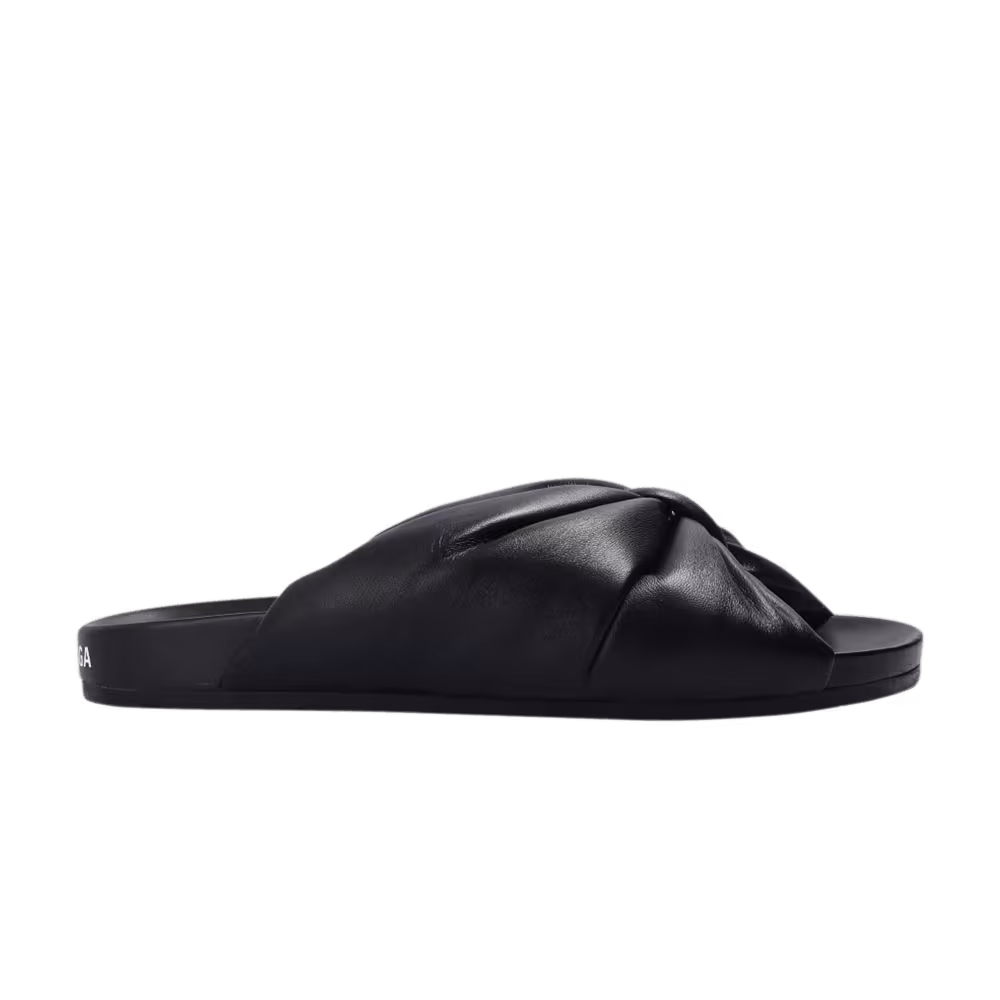 Balenciaga Women's Puffy Slides Black
