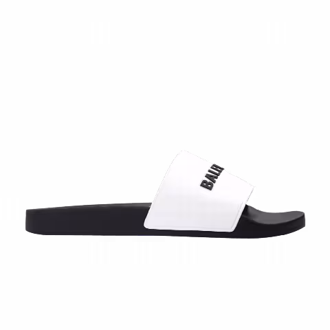 Balenciaga Pool Slides 'White Black'