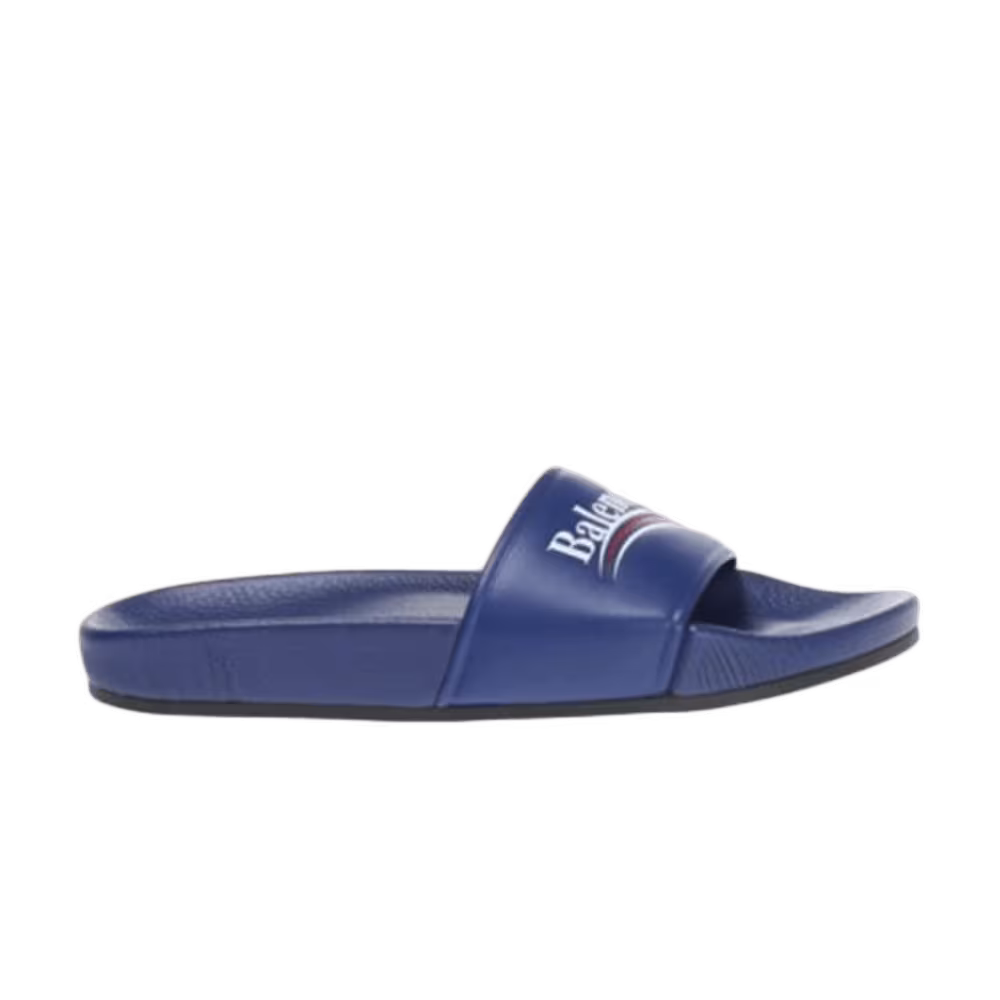 Balenciaga Women's Slides Blue Campaign