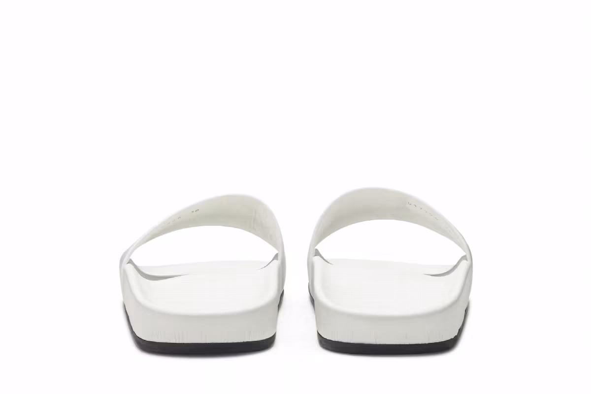 Balenciaga Women's Pool Slides White Black, view 7