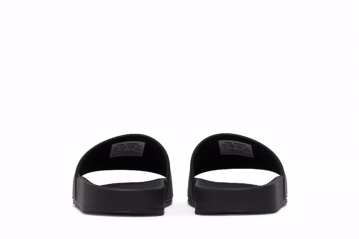 Balenciaga Women's Classic Logo Slide Black, view 7