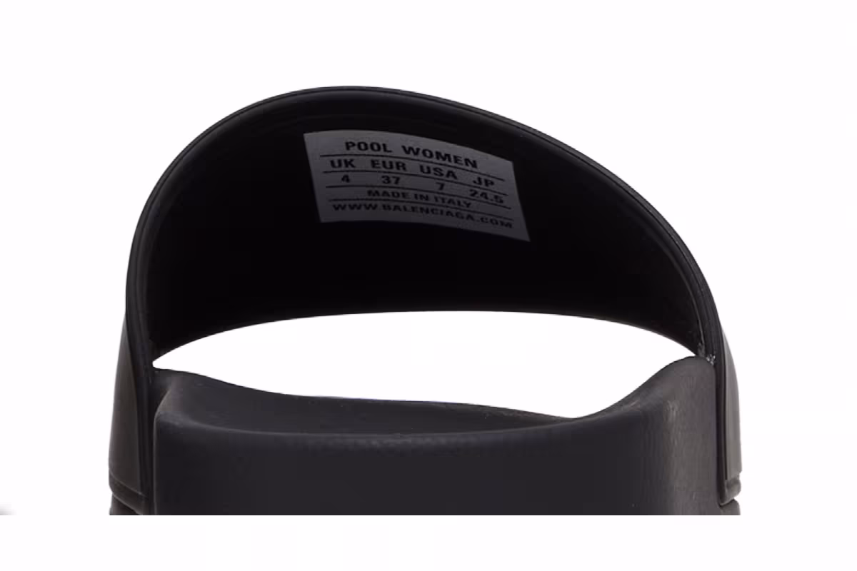 Balenciaga Women's Classic Logo Slide Black, view 8